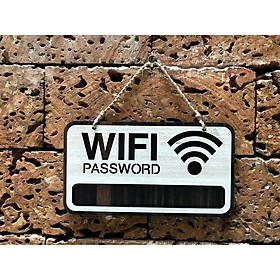 Bảng wifi trang trí treo tường bằng gỗ WF01