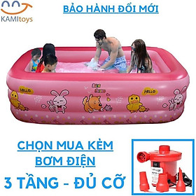 Mua sỉ  lẻ Phao bơi Bể bơi cho bé ️Đủ Cỡ️ hồ bơi thành cao 3 tầng bơm hơi