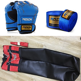 Bộ vỏ bao tập đấm bốc boxing, mma + găng đấm bốc mma + băng đa boxing mma - Thiết bị tập đấm bốc chuyên nghiệp, bền bỉ và đa năng