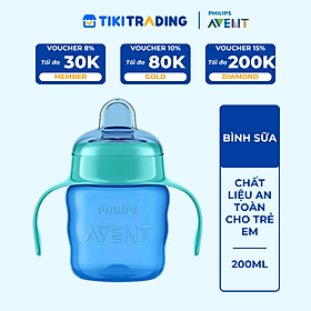 Bình Tập Uống Cho Trẻ Philips Avent 551.05 (200ml) - Màu Xanh
