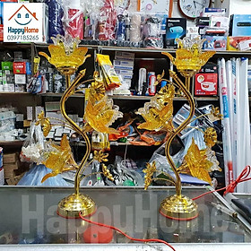 Mua đèn thờ thủy tinh sen 3 bông (hàng loại 1)
