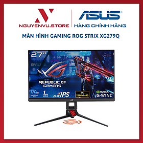 Màn hình chuyên game ROG Strix XG279Q HDR 27 inch WQHD (2560 x 1440), công nghệ Fast IPS, có thể ép xung lên tới 170Hz (Trên 144Hz), 1ms (GTG), ELMB SYNC, Tương thích G-SYNC, DisplayHDR  400 - Hàng Chính Hãng