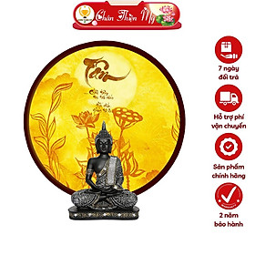 Mua Đèn Thờ Hào Quang Phật Tranh Trúc Chỉ  Trang Trí Bàn Thờ  Hào Quang Trúc Chỉ Hoa Sen Chữ Tâm TC-HQ-146