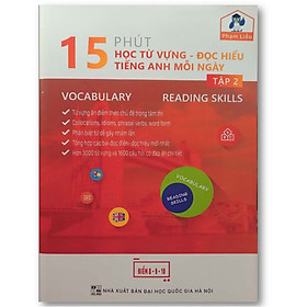 Sách - 15 phút học từ vựng - Đọc hiểu tiếng Anh mỗi ngày - Tập 2 ( KL )