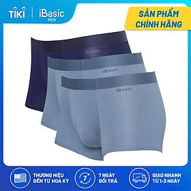 Combo 3 quần lót nam không đường may bonding trunk iBasic PANM104