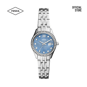 Đồng hồ nữ Fossil Micro Scarlette ES5074 dây thép không gỉ - màu bạc