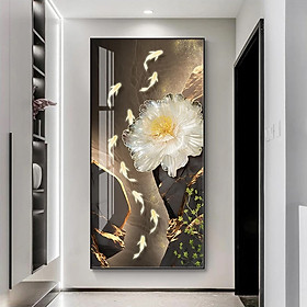 Tranh treo tường hoa cánh mỏng hiện đại trang trí decor kèm đinh