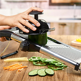 Mua Dụng Cụ Bào Sợi Rau Củ  Cắt Thái Lát Dưa Leo Mỏng  Bào Sợi Cà Rốt  Cắt Sợi Dưa Leo Đa Năng W1027 Inox 304 Có Núm Vặn Điều Chỉnh Độ Dày Thái Lát To Nhỏ HÀNG MỚI CAO CẤP