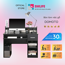 Mua Bàn máy tính tại nhà bằng gỗ thiết kế nhỏ gọn SMLIFE Domoto