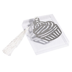 Bookmark Đánh Dấu Sách Kim Loại Kèm Dây Tua - Chiếc Bánh