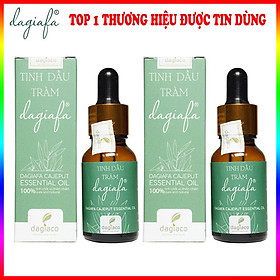 COMBO 2 CHAI TINH DẦU TRÀM DAGIAFA - SẢN PHẨM ĐƯỢC BÌNH CHỌN THƯƠNG HIỆU XUẤT SẮC 3 MIỀN 2019 - PHÙ HỢP BÉ TỪ 1 THÁNG TUỔI - DÙNG THOA, PHA NƯỚC TẮM VÀ XÔNG PHÒNG 