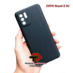 Ốp lưng dành cho OPPO Reno6 Z 5G, Reno5 5G dẻo màu đen bảo vệ camera sau