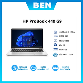 Máy tính Laptop HP ProBook 440 G9 (6M0X3PA)/ Bạc/ Intel Core i5-1235U (up to 4.4Ghz, 12MB)/ RAM 8GB/ 512GB SSD - Hàng Chính Hãng