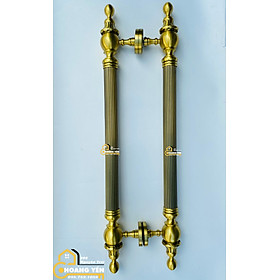 Mua Tay nắm cổng bằng đồng đúc dài 80cm đặc 3.5kg/cái  Tay nắm bằng đồng cho cửa gỗ  sắt  kính cổ điển màu rêu