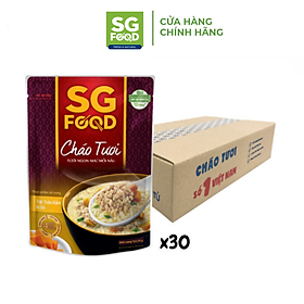 Hình ảnh Thùng 30 Gói Cháo Tươi Sài Gòn Food Thịt Thăn Bằm Bí Đỏ 240G