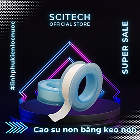 Cao su non, băng tan, keo lụa cuốn ren ống nước, cuốn ren co nối, tê máy lọc nước (Cuộn 10 mét) - Hàng chính hãng