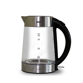 Ấm Đun Siêu Tốc 2 Lớp 1.7L Lorca TA 3006A Hàng Chính Hãng Ấm Đun Nước Thủy Tinh Inox Đun Nhanh, Công Suất Lớn 2200W