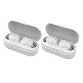 2x  Sports Bluetooth 5.0  Earphone Earbuds Headphone  white