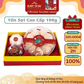 [BEST SALES] Yến Khánh Hòa - Yến Sợi Cao Cấp [Hộp 100g] - Đệ Nhất Yến Đảo - Bồi Bổ Sức Khỏe - Phục Hồi Chức Năng Phổi - Phụ Nử Sau Sinh - Đẹp Da - Chống Lão Hóa -Kéo Dài Thanh Xuân- Hỗ Trợ Điều Trị Ung Thư -Tăng Cường Sinh Lý -Trí Nhớ - Cải Thiện Giấc Ngủ