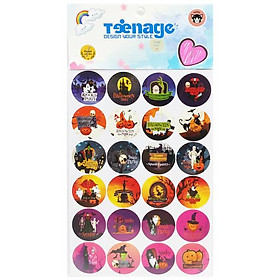 Bộ 240 Hình Sticker Cổ Động Halloween 02 - Teenage