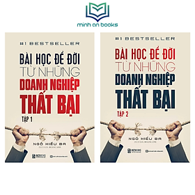 Bizbooks - combo sách trọn bộ 2 tập: bài học để đời từ những doanh nghiệp thất bại - minhanbooks