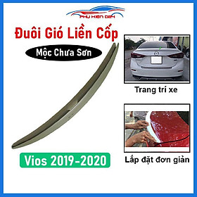 Đuôi gió sau xe liền cốp Vios 2014-20152016-2017-2018, 2019-2020 hàng mộc chưa sơn