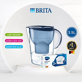Mua Combo Bình Lọc Nước BRITA Marella XL 3.5L kèm Hộp 3 lõi lọc BRITA Maxtra Plus - Hàng Chính Hãng