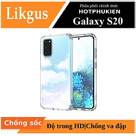 Ốp lưng chống sốc trong suốt cho Samsung Galaxy S20 Likgus Crashproof giúp chống chịu mọi va đập - hàng nhập khẩu