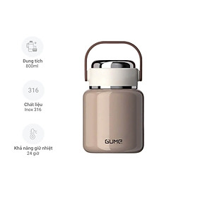 Mua Bình ủ cháo giữ nhiệt inox 316 Hàn Quốc GM-F188 dung tích 800ml tặng kèm Thìa Inox gấp gọn