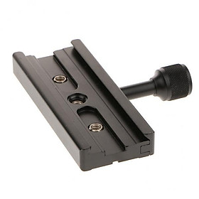 2x QR-120 Clamp Adapter for Quick Release Plate 1/4'' 3/8'' Compatible with Arca Swiss RSS Benro Tripod 120mm
