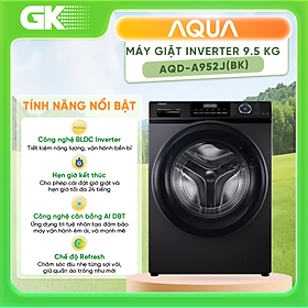 Máy giặt Aqua Inverter 9.5 kg AQD-A952J(BK) - Hàng chính hãng