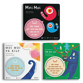Ehon - Set 3 cuốn Moi Moi và những người bạn - Dành cho trẻ từ 0-2 tuổi - Bản Quyền