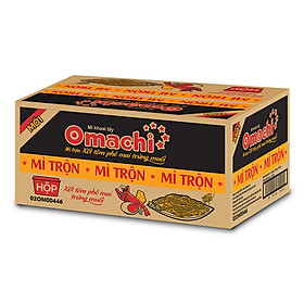 Thùng 12 hộp Mì khoai tây Omachi trộn xốt Tôm phô mai trứng muối