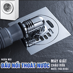 Bộ thoát nước máy giặt, thoát nước thải kiêm chống mùi hôi, ngăn côn trùng trào ngược – Model 211 nâng cấp