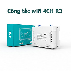 Mua Công tắc điều khiển từ xa  4CH R3 bằng điện thoại thông minh qua sóng wifi