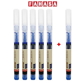 Vỉ 5 + 1 Bút Gel 0.5 mm - Stacom VRP2005_C - Mực Xanh