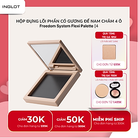 Hộp đựng lõi phấn có gương đế nam châm 4 ô Inglot Freedom System Flexi Palette