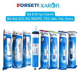 Combo 8 lõi lọc nước Karofi dùng cho máy lọc nước Karofi K8I-1 - hàng chính hãng