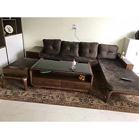 Mua Sofa phòng khách góc gỗ sồi Mỹ