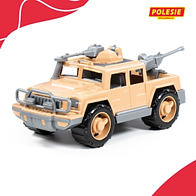 Xe Jeep quân đội hộ tống đoàn trang bị súng máy đồ chơi - Polesie Toys