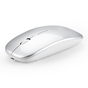 Chuột Sạc Không Dây Im Lặng Có Led Đổi Màu-Đen-Trắng-Hàng Chất Lượng Cao