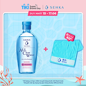 Nước tẩy trang SENKA A.L.L. CLEAR WATER Micellar Formula White 230ml