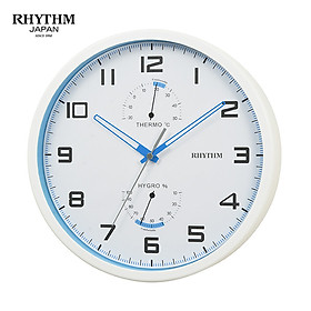 Đồng hồ treo tường Nhật Bản Rhythm CFG722NR03 – Kt 26.5 x 4.2cm, 760g Vỏ nhựa, Dùng PIN