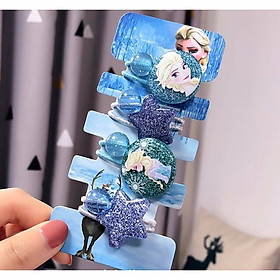 Set 5 kẹp tóc Elsa