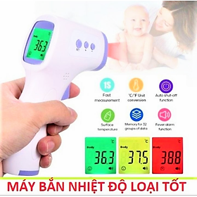 MÁY ĐO THÂN NHIỆT NHIỆT ĐỘ NHIỆT KẾ HỒNG NGOẠI ĐO TRÁN MÀN HÌNH LED HIỂN THỊ MÀU HÀNG CAO CẤP