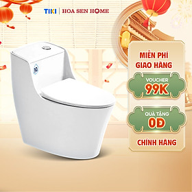 Mua Bồn cầu trứng một khối TUSLO PRO COCT009 xả xoáy nhiều mạnh mẽ  tiết kiệm nước  men nano trắng sáng kháng khuẩn - Hoa Sen Home - Hàng chính hãng