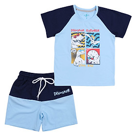 Bộ Short Thun Bé Trai Tay Ngắn từ 4-10 Tuổi MEEJENA Đồ Bộ Bé Trai 100% Cotton 4C - 921