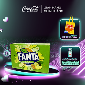 Thùng 24 Lon Nước Giải Khát Có Gas Fanta Soda Kem 320mlx24 Coca-Cola Official Store