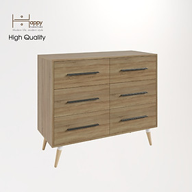 Mua  Happy Home Furniture  OSRI  Tủ đựng đồ 6 ngăn - chân gỗ chéo    120cm x 50cm x 100cm ( DxRxC)  THK_026