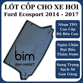 Lót cốp dành cho xe Ford Ecosport 2014 - 2017 không mùi, chất liệu TPO cao cấp